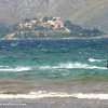 The old fort watching over the kitesurfers' bay